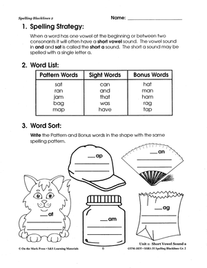 Spelling Grade 2 Program & Blacklines Bundle! * 36 Weeks of Content!