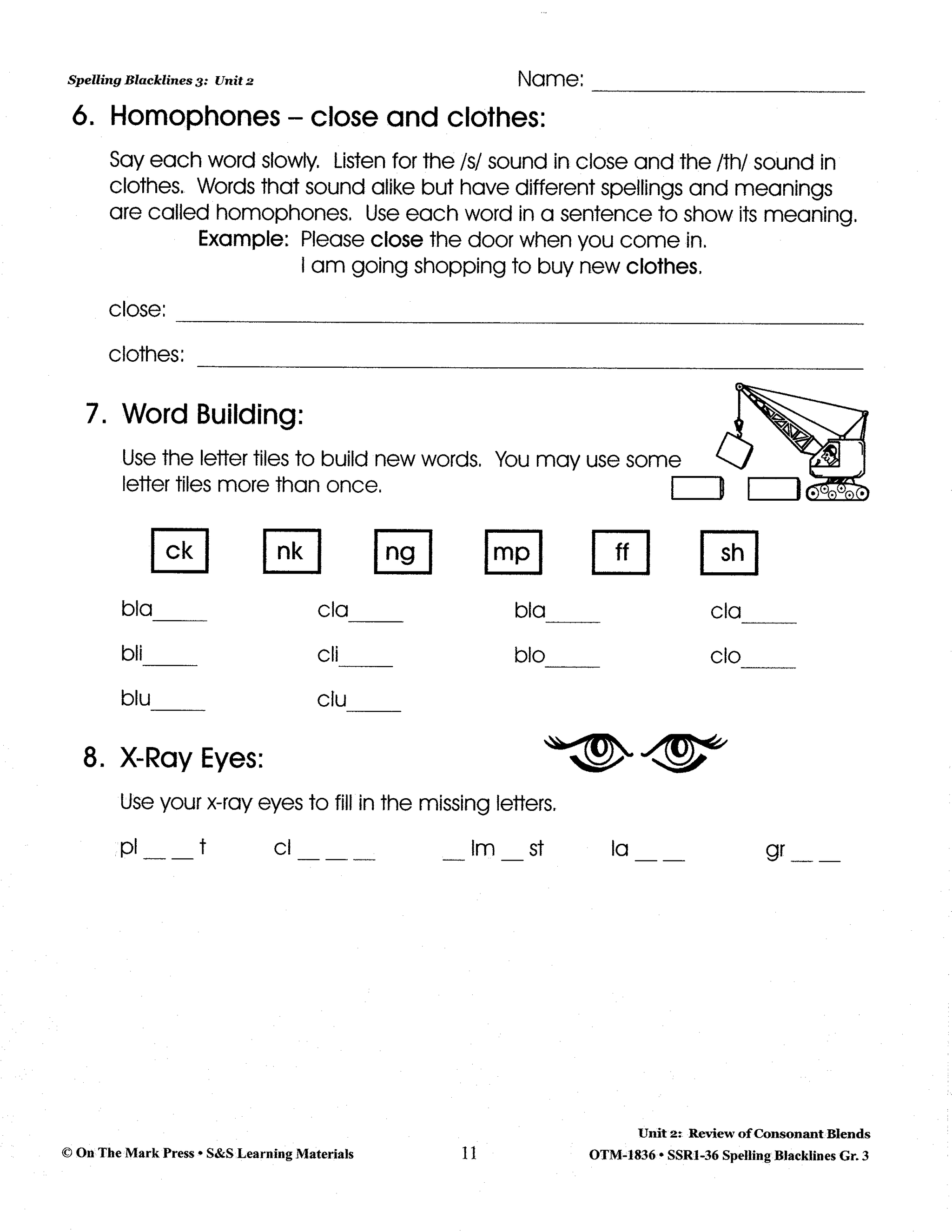Spelling Grade 3 Program & Blacklines Bundle! * 36 Weeks of Content!