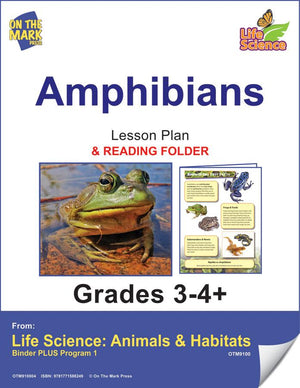 Amphibians Activities & Fast Fact Reading Folder Grades 3+