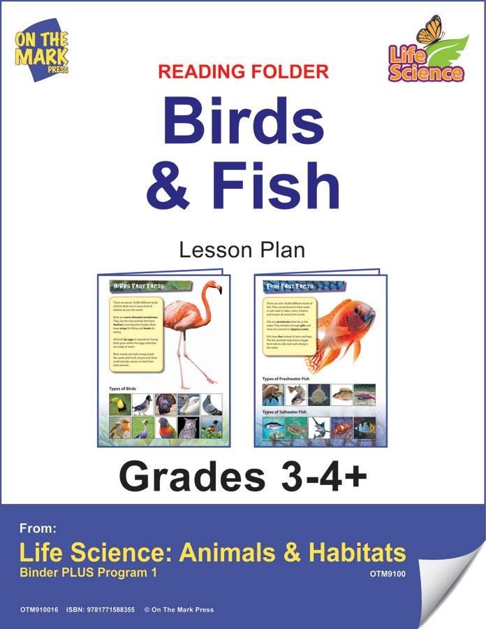 Birds & Fish Reading Folder Grades 3+