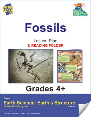 Fossils: Reading Info, Follow-Up Worksheets & Fast Fact Folder Grades 4+