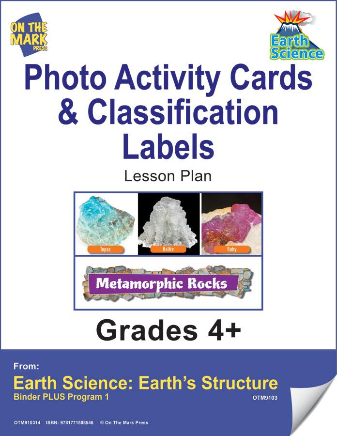 Earth Science 72 Photo Activity Cards & Classification Labels Grades 4+