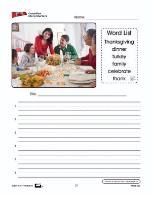 Canadian Story Starters Grades 1-3