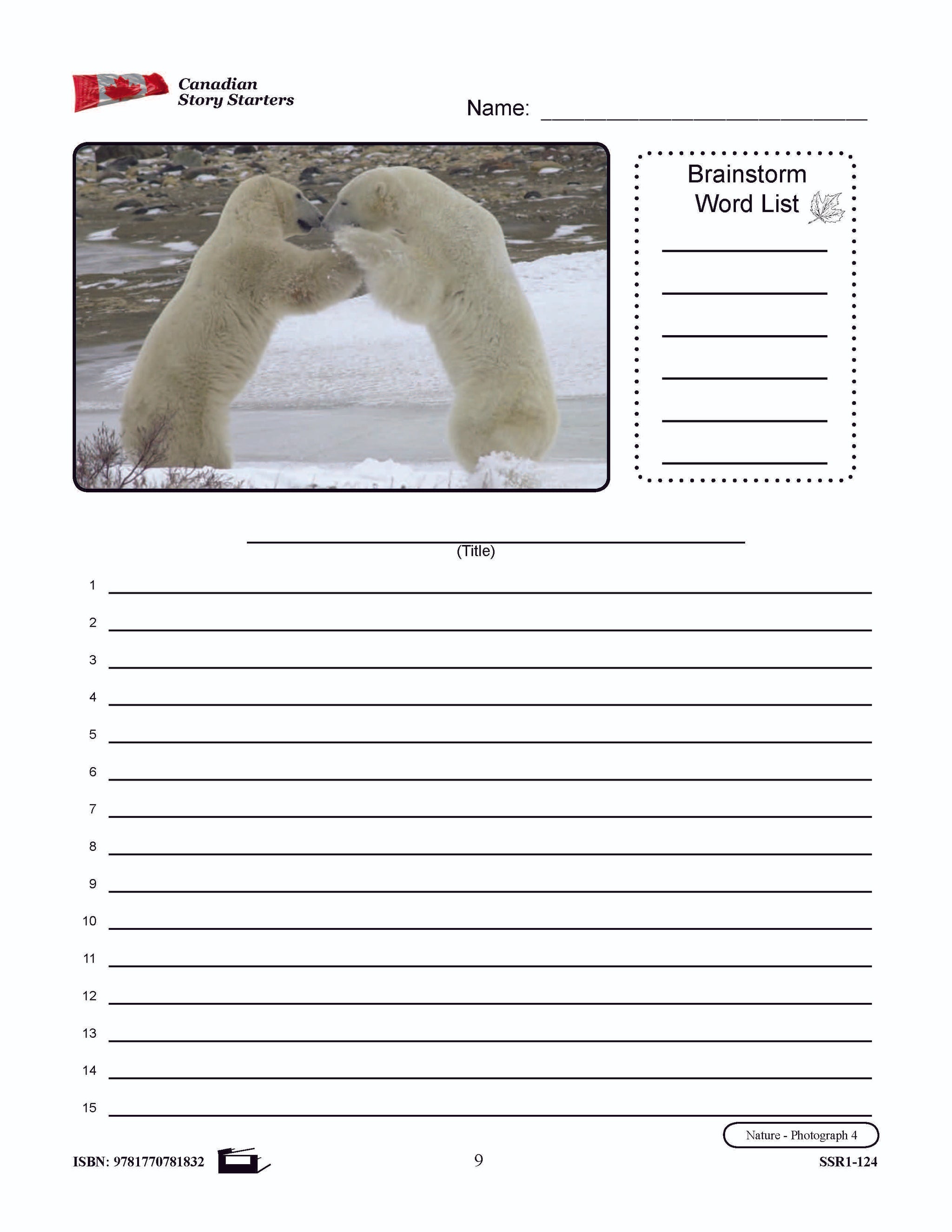 Canadian Story Starters Grades 7-8