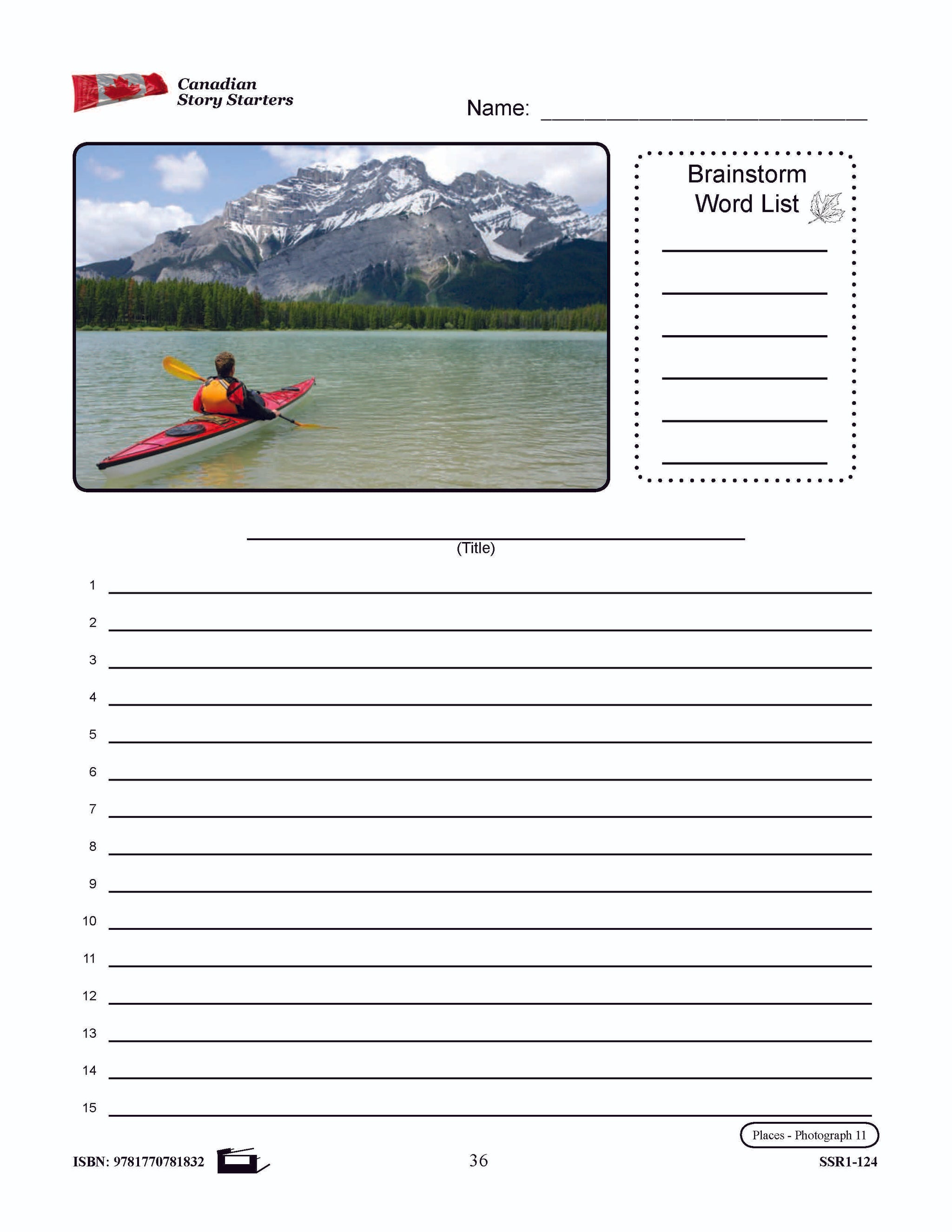 Canadian Story Starters Grades 7-8