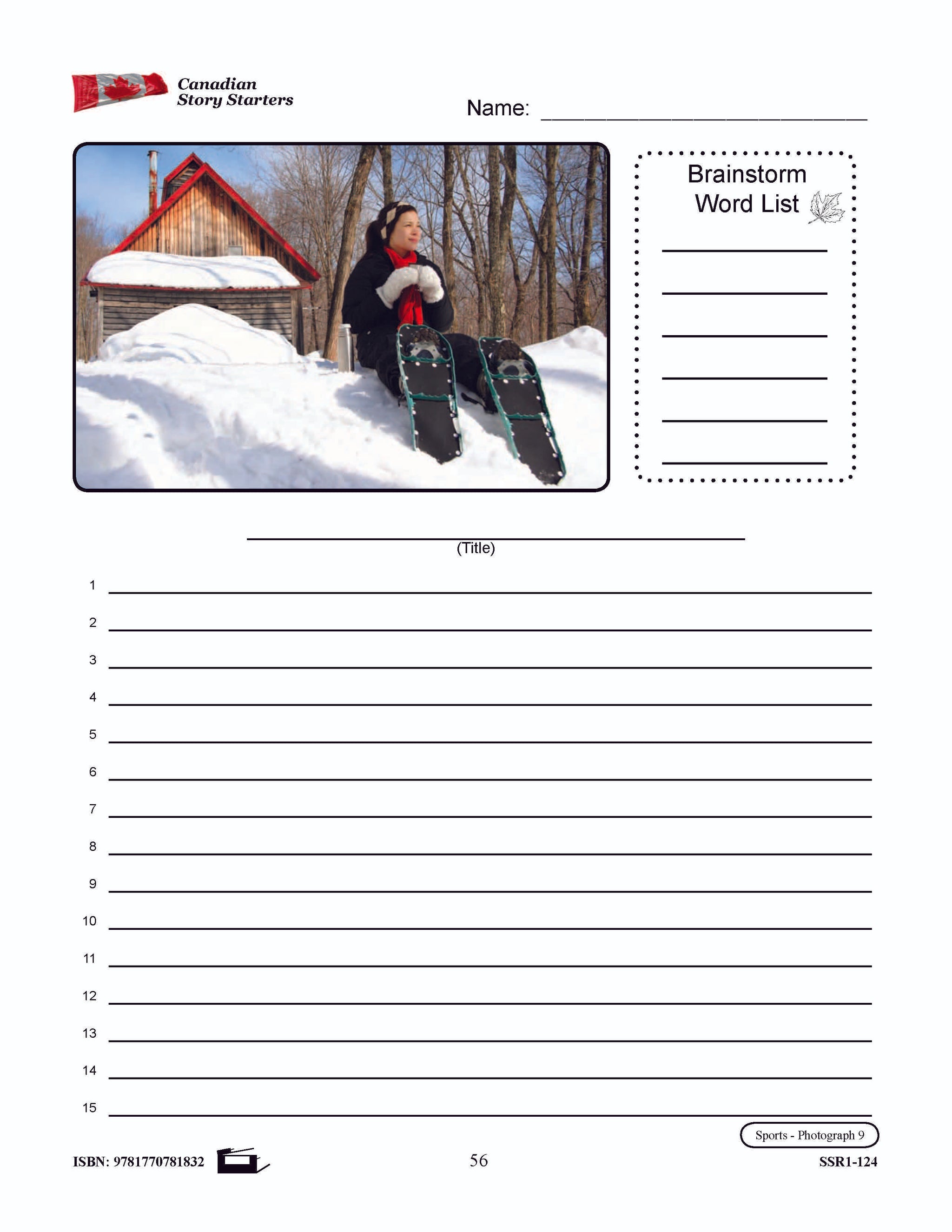 Canadian Story Starters Grades 7-8