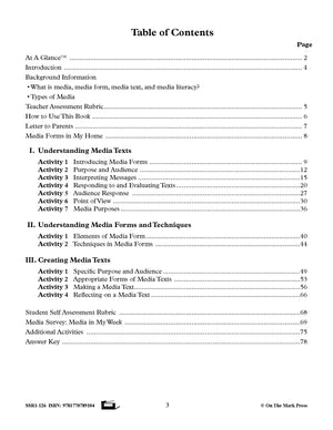 Media Literacy for Canadian Students Grades 2-3 - Understanding Texts and Media Forms