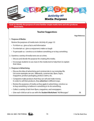 Media Literacy for Canadian Students Grades 2-3 - Understanding Texts and Media Forms