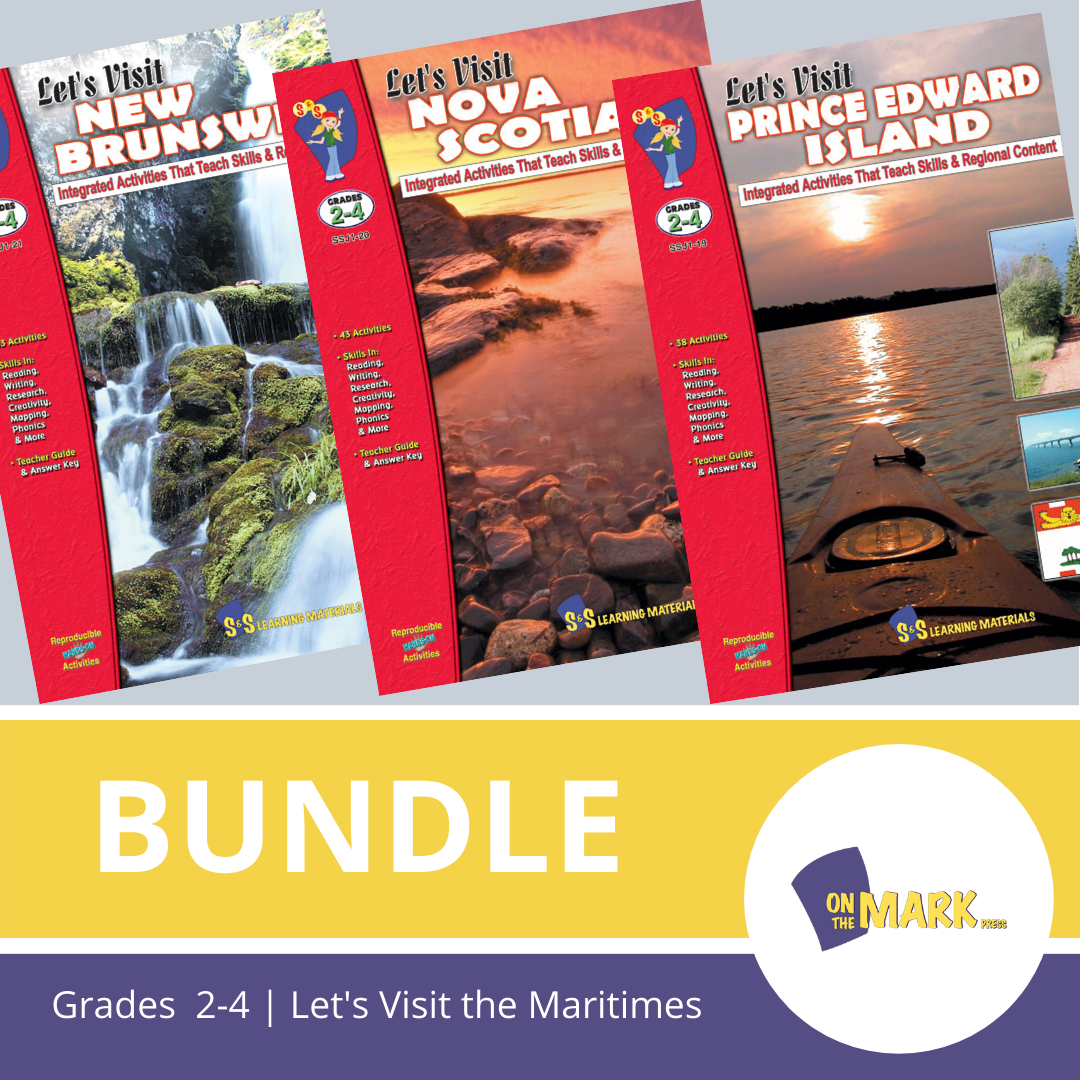 Let's Visit The Maritimes A 3 Book Bundle Grades 2-4