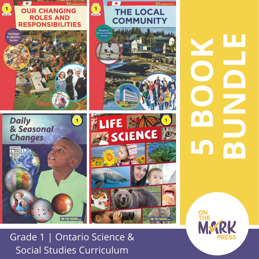 Ontario Grade 1 Science & Social Studies 5 Book Savings Bundle!