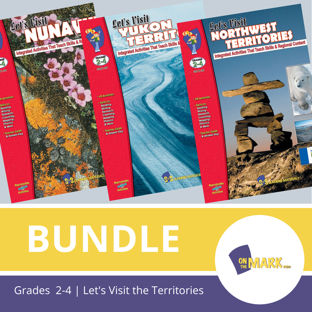 Let's Visit Canada's Territories -  A 3 Book Bundle Grades 2-4
