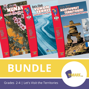 Let's Visit Canada's Territories -  A 3 Book Bundle Grades 2-4