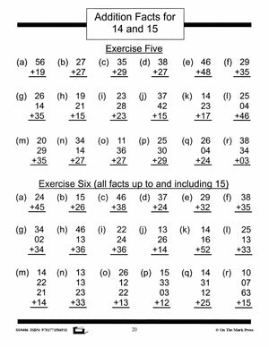 Addition Drill Facts Workbook Grades 2/3 #2