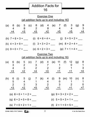 Addition Drill Facts Workbook Grades 2/3 #2