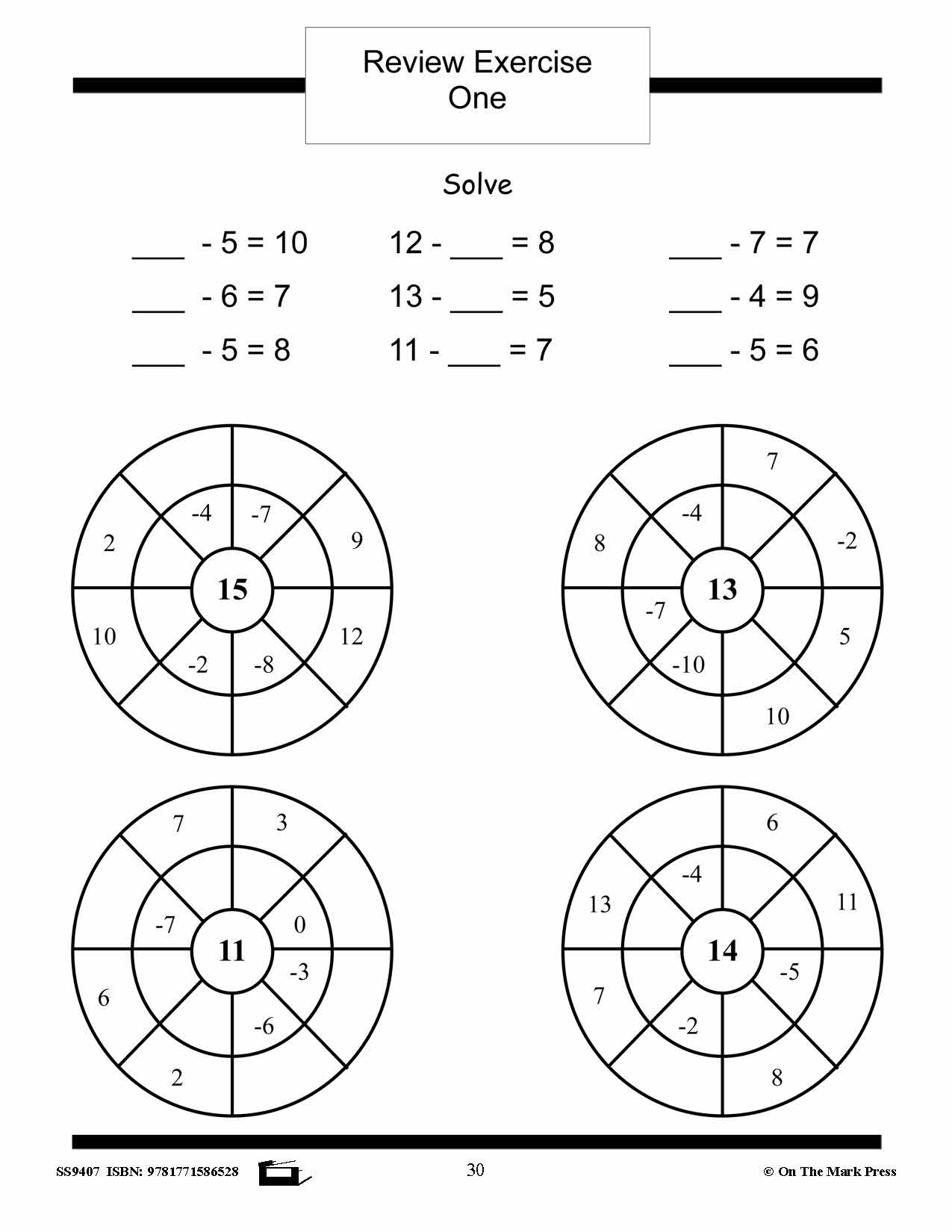Subtraction Facts Workbook Grades 2/3