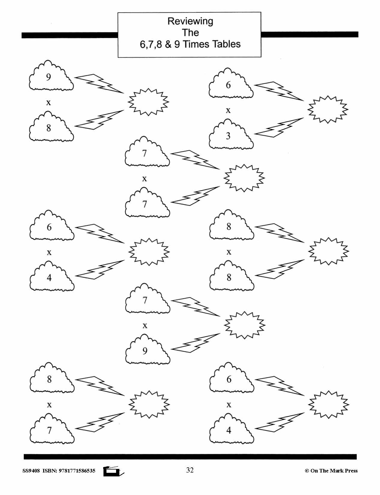 Multiplication Facts Workbook Grades 3/4  #1