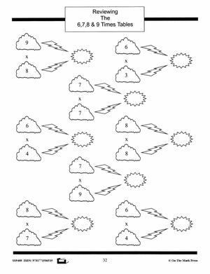 Multiplication Facts Workbook Grades 3/4  #1