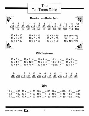 Multiplication Facts Workbook Grades 3/4  #1