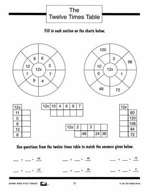 Multiplication Facts Workbook Grades 3/4  #1