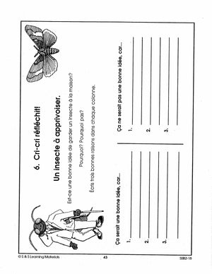 Les insectes 2e à 3e année