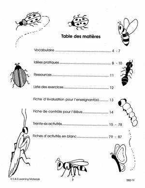 Les petits insectes 1e à 2e année