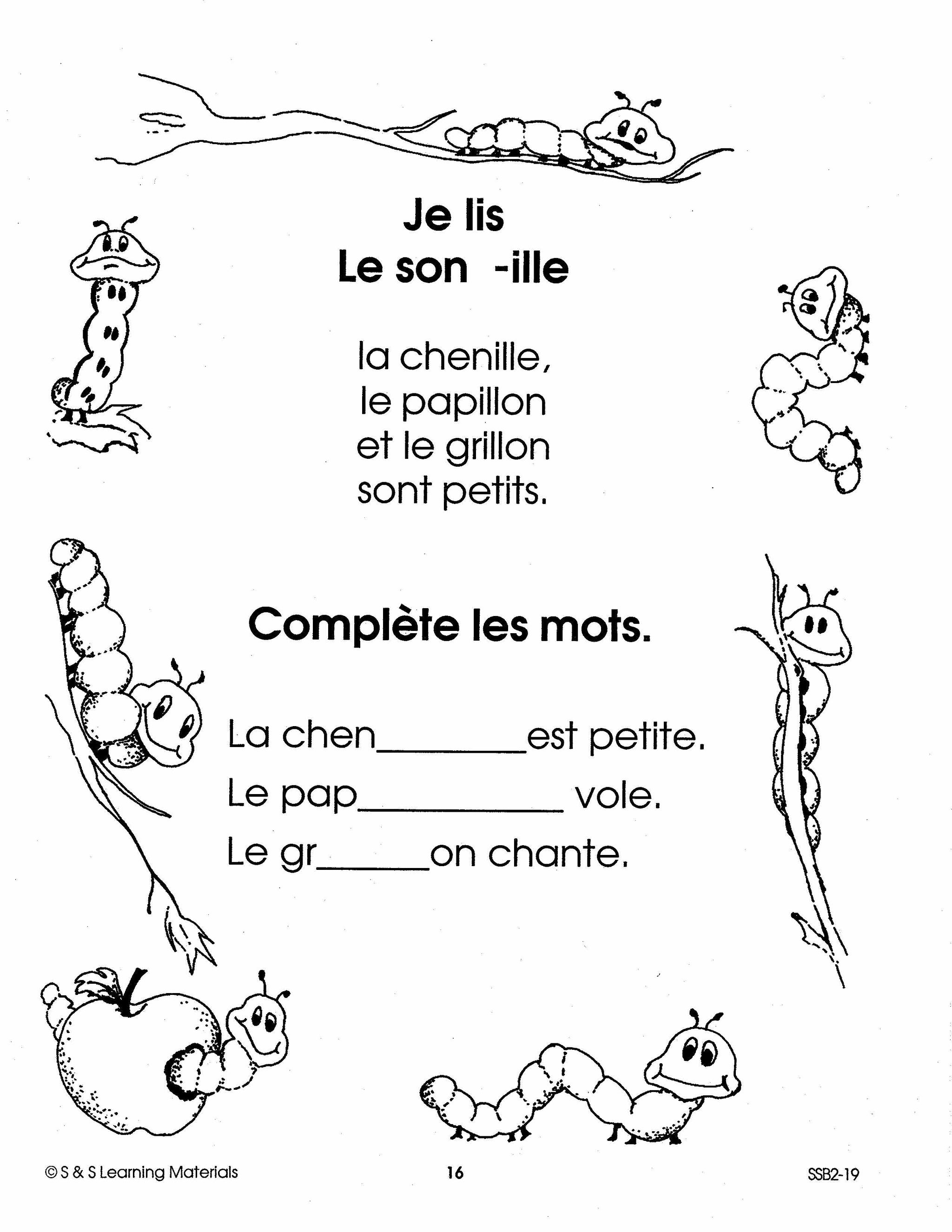 Les petits insectes 1e à 2e année