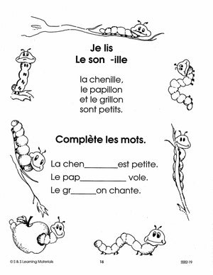 Les petits insectes 1e à 2e année