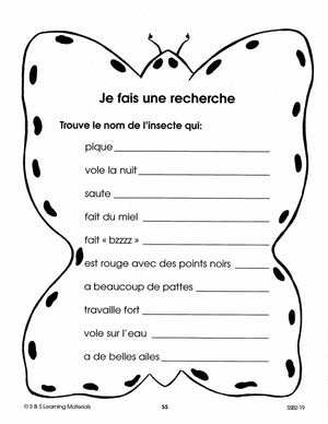 Les petits insectes 1e à 2e année