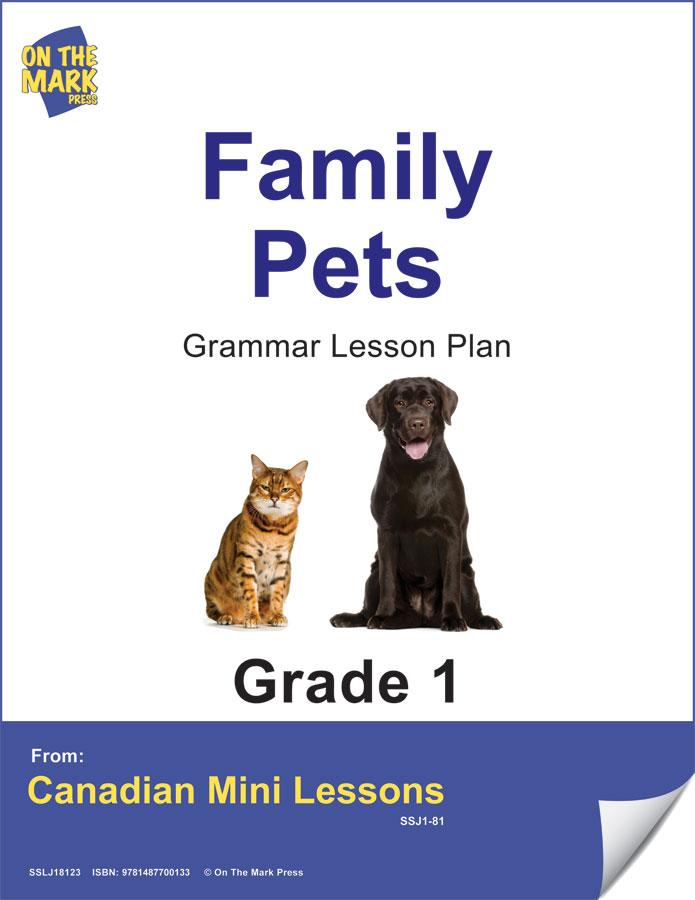 Family Pets Grammar Lesson Gr. 1