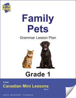 Family Pets Grammar Lesson Gr. 1