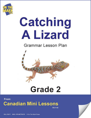 Catching a Lizard Writing & Grammar Lesson Grade 2