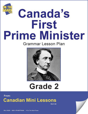 Canada's First Prime Minister Grammar Lesson Grade 2