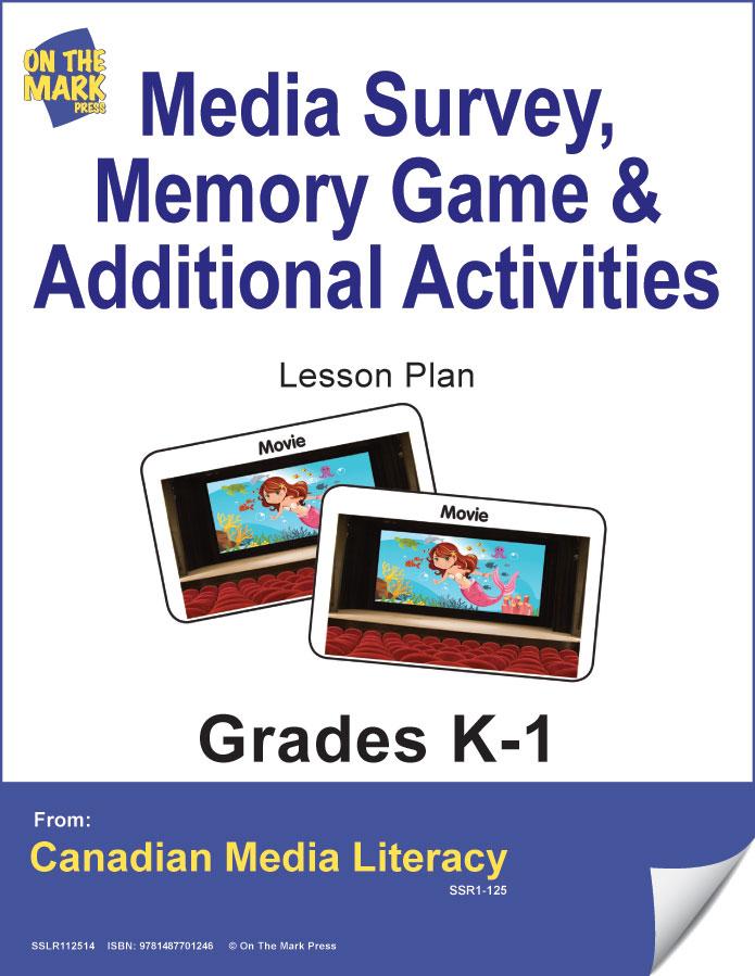 Media Survey, Memory Game & Additional Activities Gr. K-1 E-Lesson Plan
