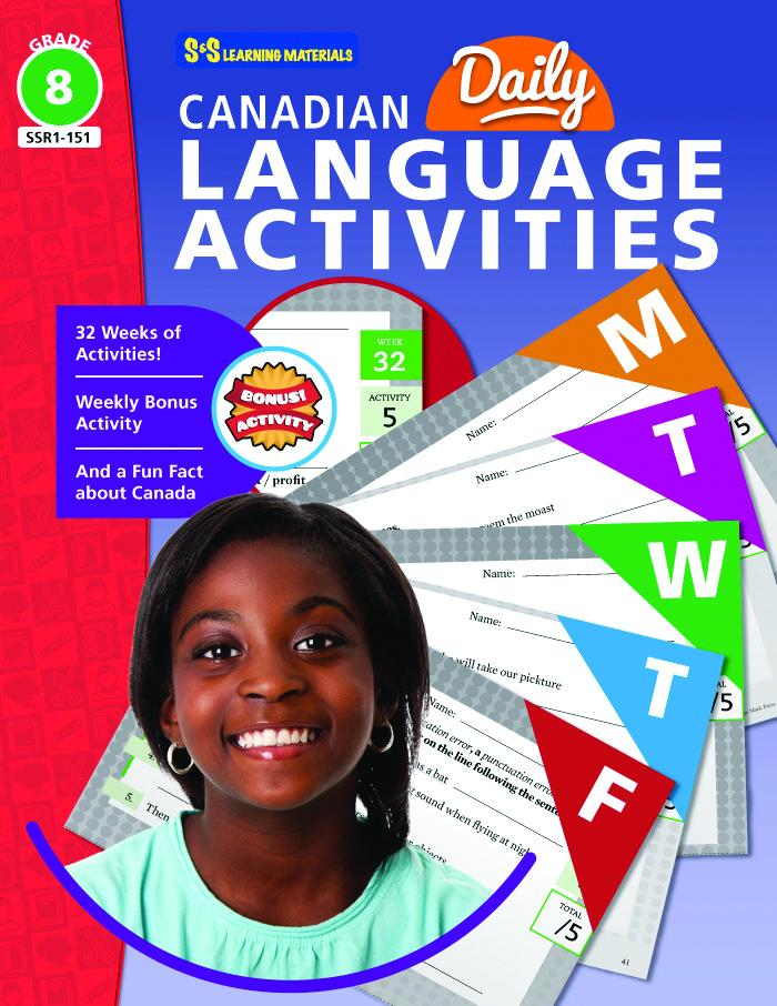 Canadian Daily Language Activities Grade 8