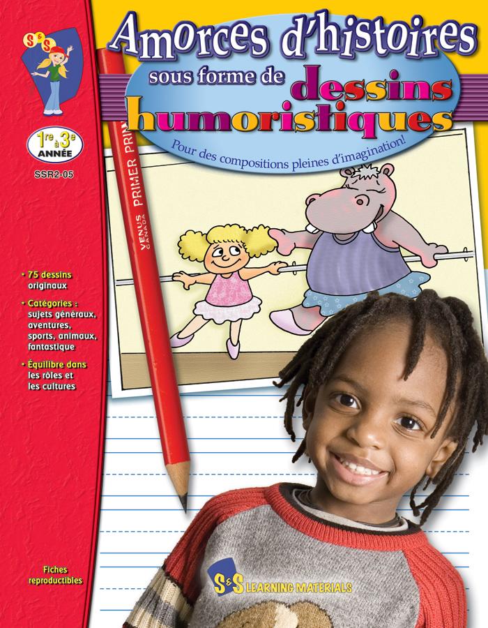 Amorces d'histoires dessins humoristiques 1e à 3e année
