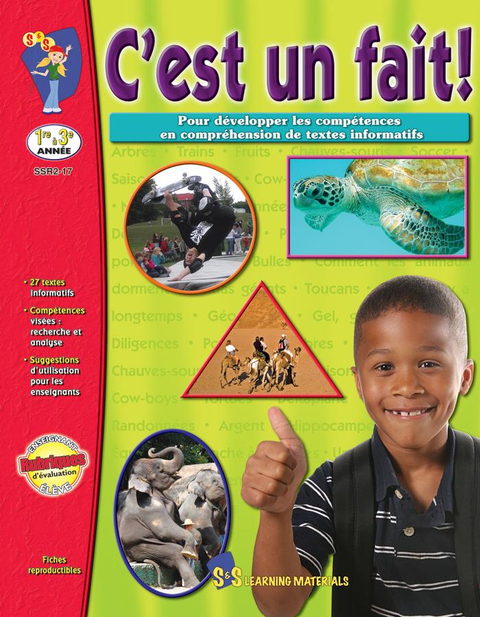 C'est un fait! Compréhension de textes informatifs 1e à 3e année