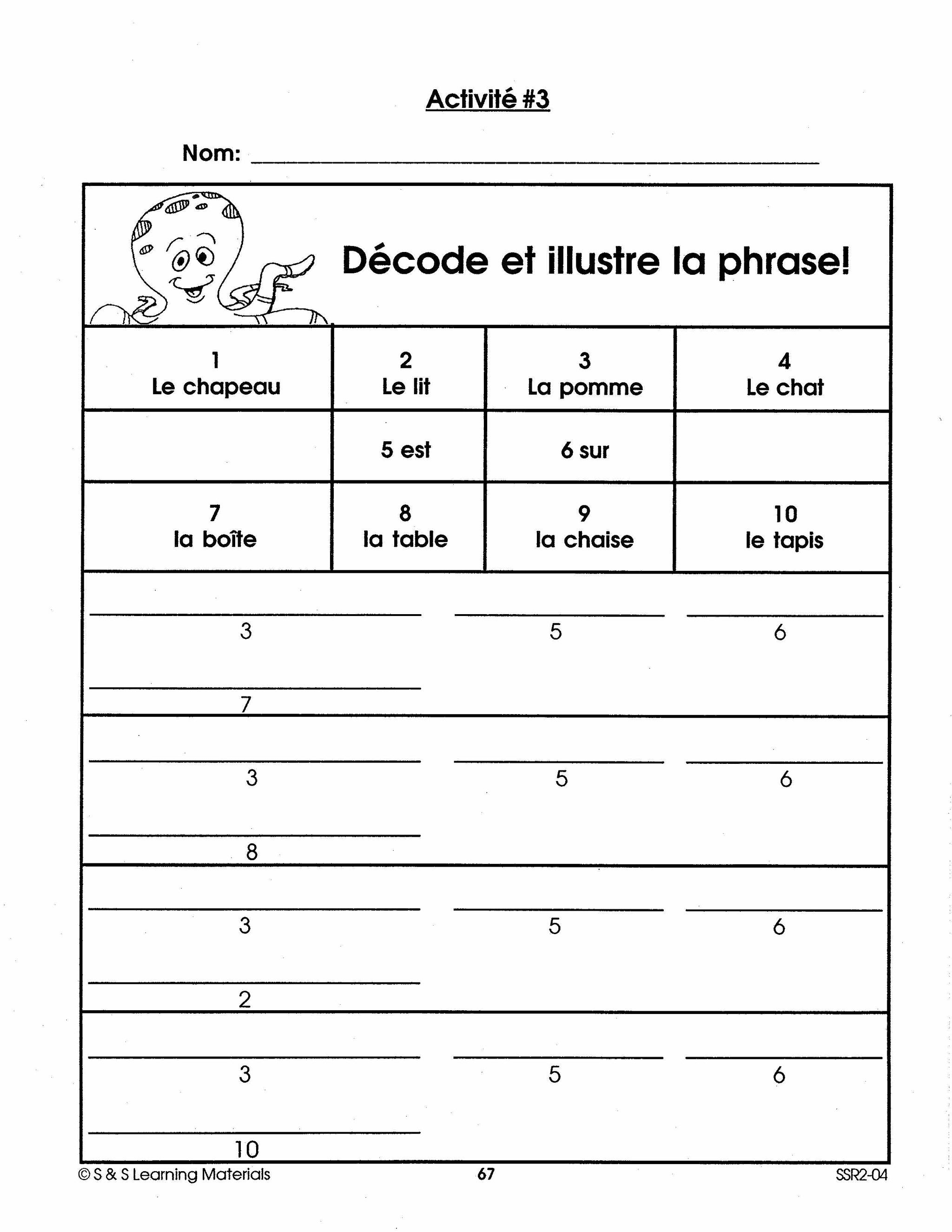 Les prépositions 1e à 3e année