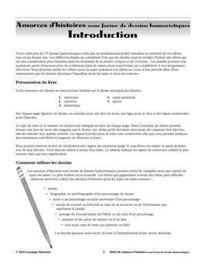 Amorces D'histoires Dessins Humoristiques 4e à 6e année