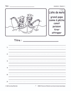 Amorces d'histoires Dessins Humoristiques 1e à 6e année