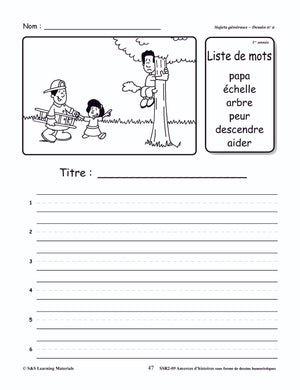 Amorces d'histoires Dessins Humoristiques 1e à 6e année