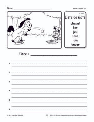 Amorces d'histoires Dessins Humoristiques 1e à 6e année