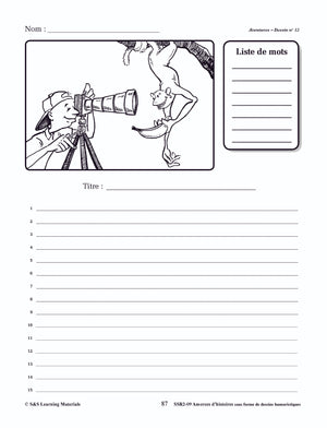 Amorces d'histoires Dessins Humoristiques 1e à 6e année