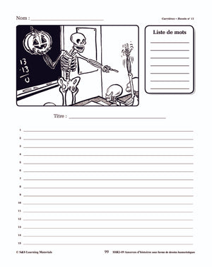 Amorces d'histoires Dessins Humoristiques 1e à 6e année