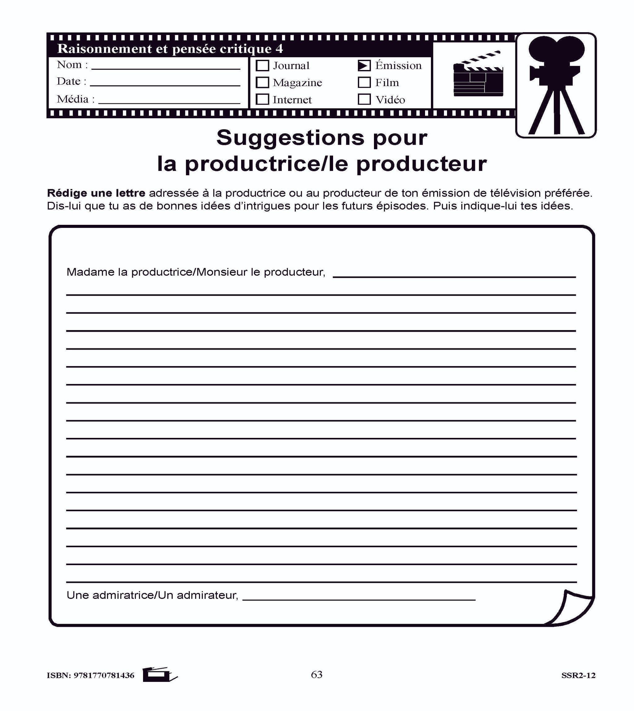 La littératie par les médias 4e à 6e année