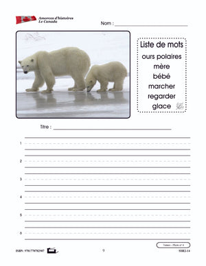 Amorces d'histoires le Canada 1e à 3e année