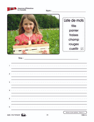 Amorces d'histoires le Canada 1e à 3e année