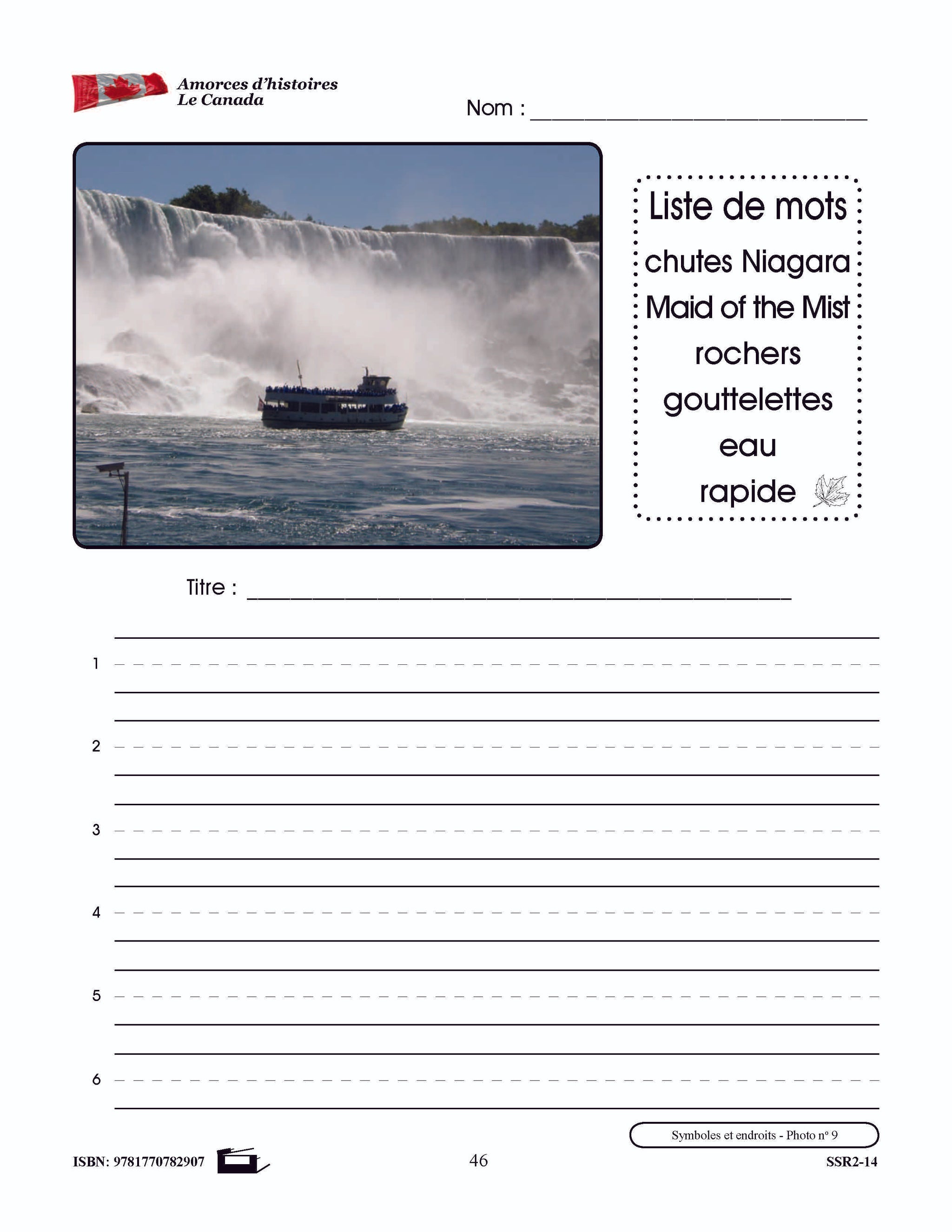 Amorces d'histoires le Canada 1e à 3e année