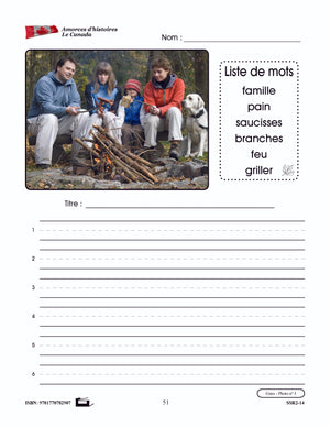 Amorces d'histoires le Canada 1e à 3e année