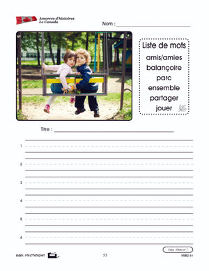 Amorces d'histoires le Canada 1e à 3e année