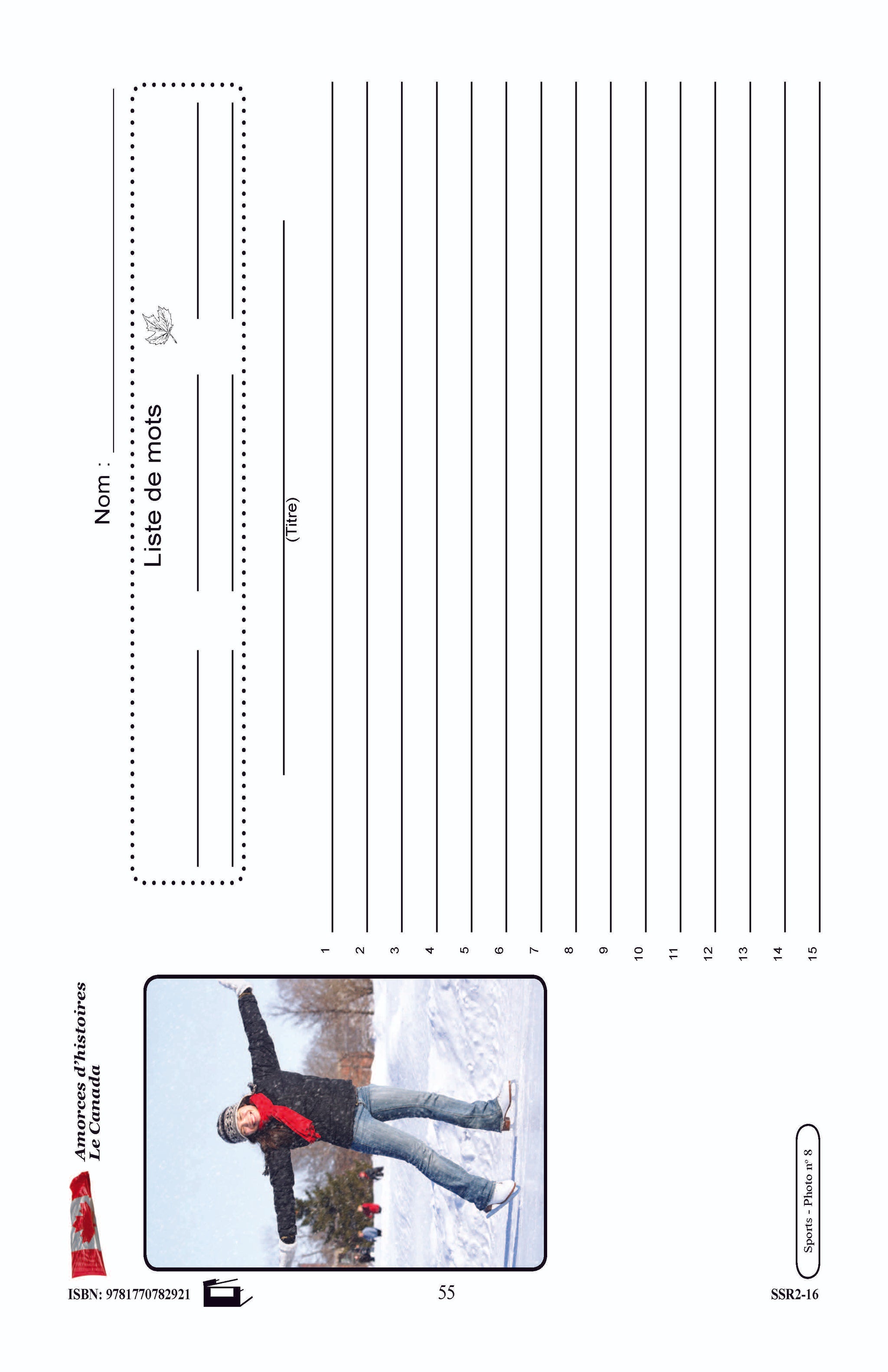Amorces d'histoires le Canada 7e à 8e année